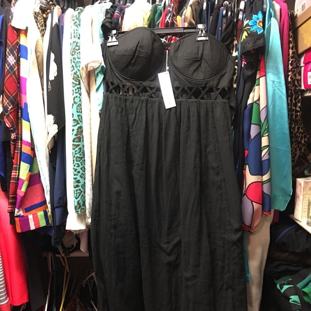 Mara Hoffman black maxi dress